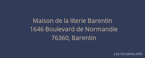 Maison de la literie Barentin