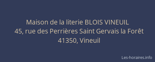 Maison de la literie BLOIS VINEUIL