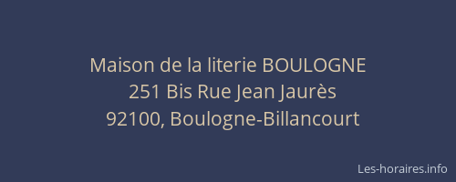 Maison de la literie BOULOGNE