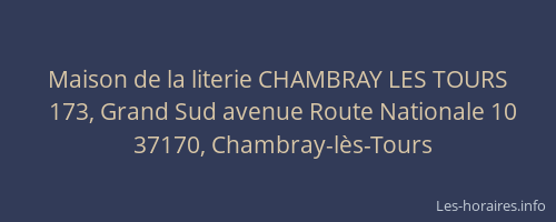 Maison de la literie CHAMBRAY LES TOURS