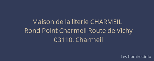 Maison de la literie CHARMEIL