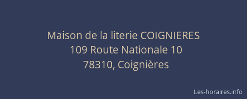 Maison de la literie COIGNIERES