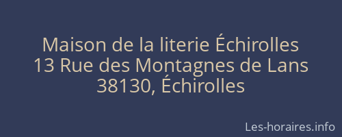 Maison de la literie Échirolles
