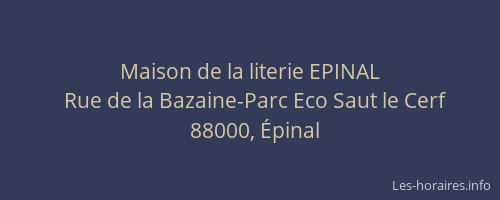 Maison de la literie EPINAL