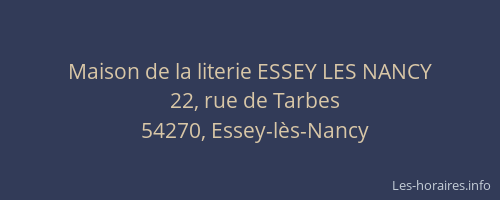 Maison de la literie ESSEY LES NANCY