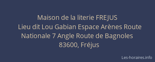 Maison de la literie FREJUS