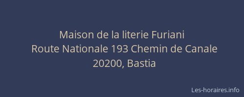 Maison de la literie Furiani