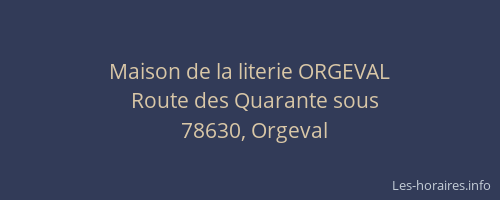 Maison de la literie ORGEVAL