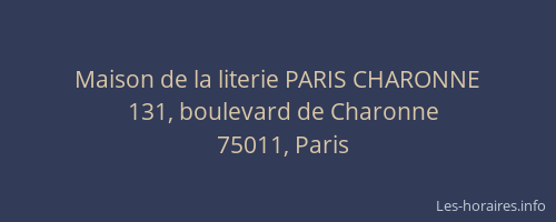 Maison de la literie PARIS CHARONNE