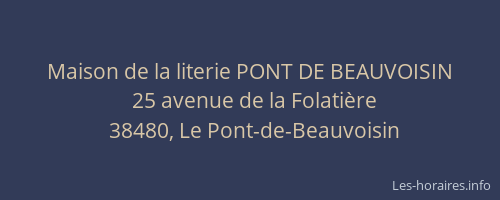 Maison de la literie PONT DE BEAUVOISIN