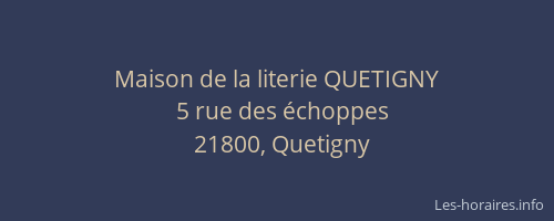 Maison de la literie QUETIGNY