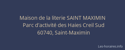 Maison de la literie SAINT MAXIMIN