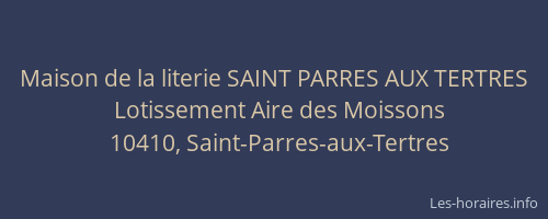 Maison de la literie SAINT PARRES AUX TERTRES