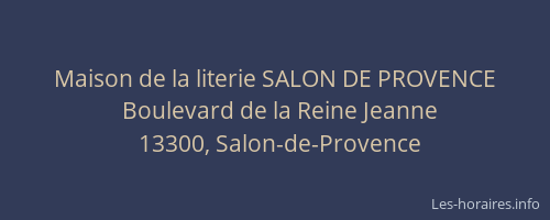 Maison de la literie SALON DE PROVENCE