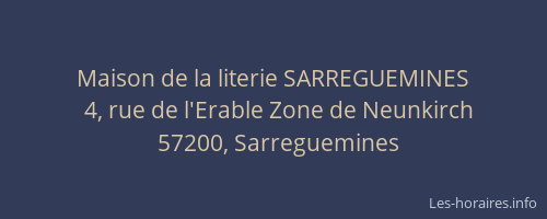 Maison de la literie SARREGUEMINES