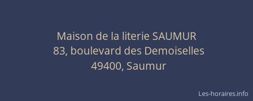 Maison de la literie SAUMUR