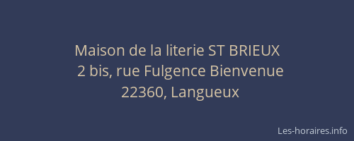 Maison de la literie ST BRIEUX