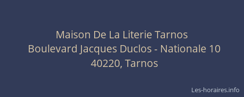 Maison De La Literie Tarnos