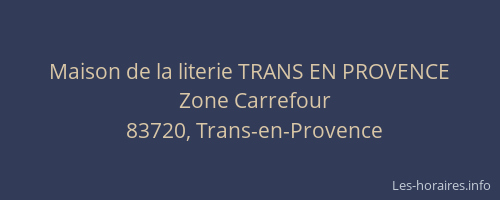 Maison de la literie TRANS EN PROVENCE