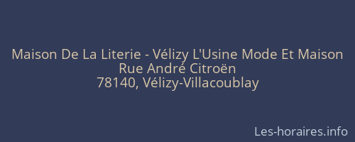 Maison De La Literie - Vélizy L'Usine Mode Et Maison