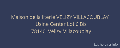 Maison de la literie VELIZY VILLACOUBLAY