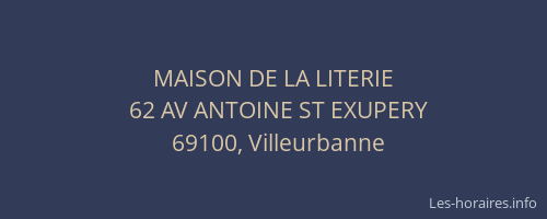 MAISON DE LA LITERIE