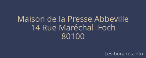 Maison de la Presse Abbeville