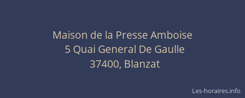 Maison de la Presse Amboise