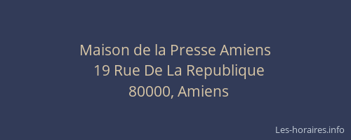 Maison de la Presse Amiens