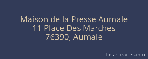 Maison de la Presse Aumale