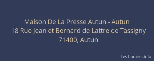 Maison De La Presse Autun - Autun