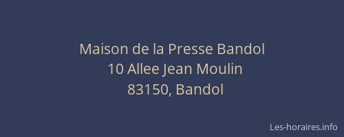 Maison de la Presse Bandol