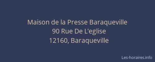Maison de la Presse Baraqueville