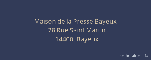 Maison de la Presse Bayeux