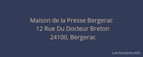 Maison de la Presse Bergerac
