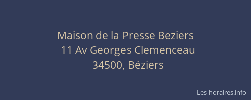 Maison de la Presse Beziers