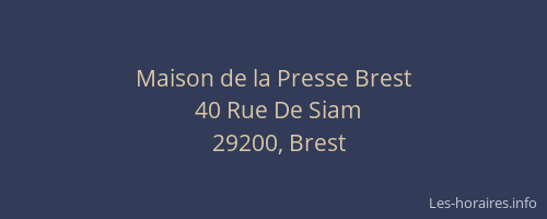 Maison de la Presse Brest