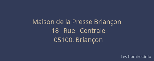 Maison de la Presse Briançon