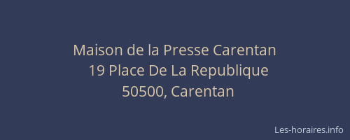 Maison de la Presse Carentan