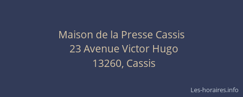 Maison de la Presse Cassis