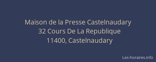 Maison de la Presse Castelnaudary