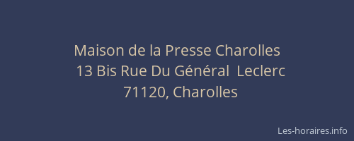 Maison de la Presse Charolles