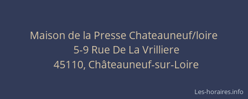 Maison de la Presse Chateauneuf/loire