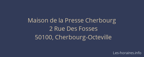 Maison de la Presse Cherbourg