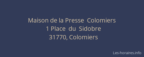 Maison de la Presse  Colomiers