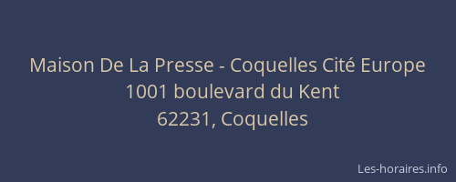 Maison De La Presse - Coquelles Cit&eacute; Europe
