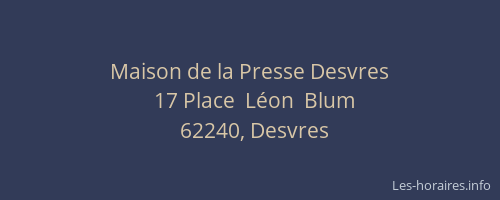 Maison de la Presse Desvres
