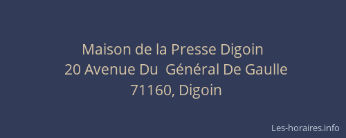 Maison de la Presse Digoin