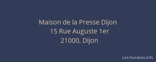 Maison de la Presse Dijon