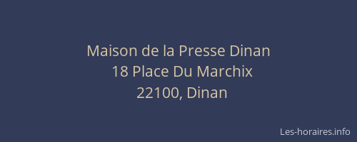 Maison de la Presse Dinan